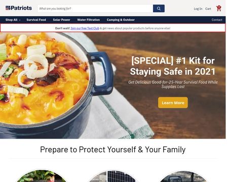 website thubmnail of Food4Patriots