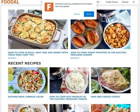 website thubmnail of Foodal