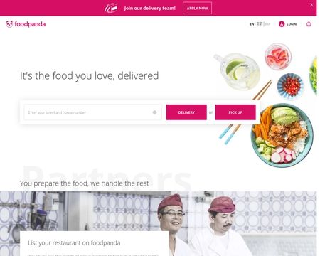website thubmnail of Foodpanda.my