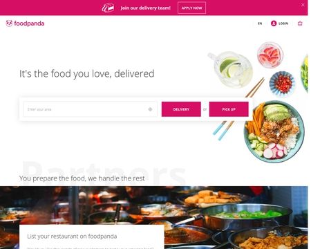 website thubmnail of Foodpanda