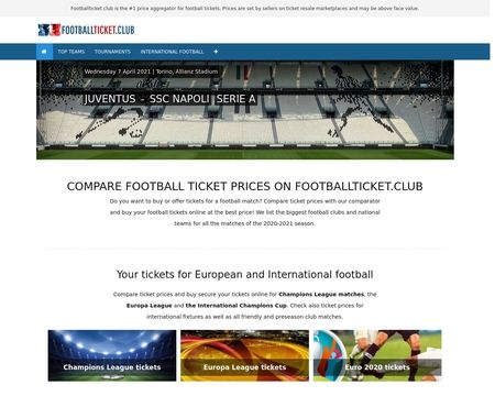 website thubmnail of Footballticket.club