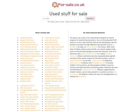 website thubmnail of For-Sale.co.Uk