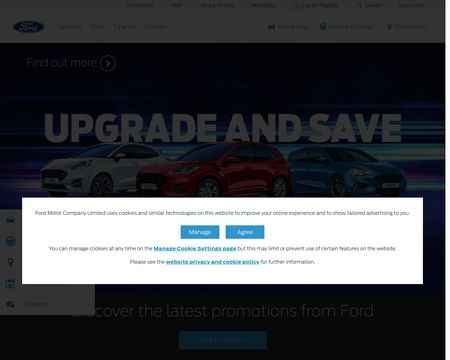 website thubmnail of Ford UK