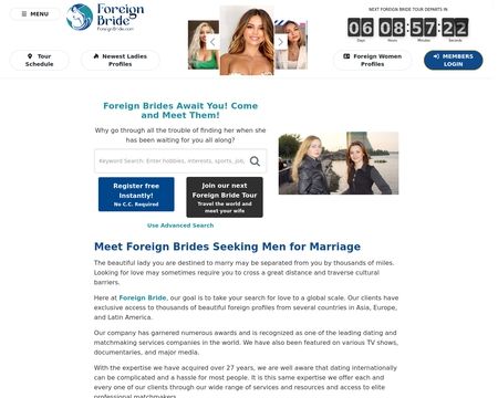 website thubmnail of Foreignbride