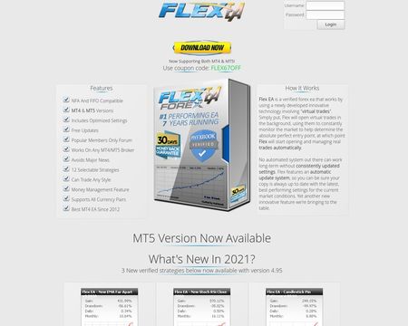 website thubmnail of Forex Flex EA