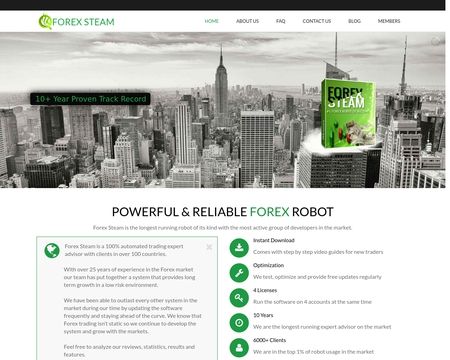 website thubmnail of Forexsteam