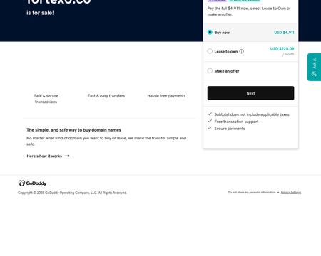 website thubmnail of Fortexo