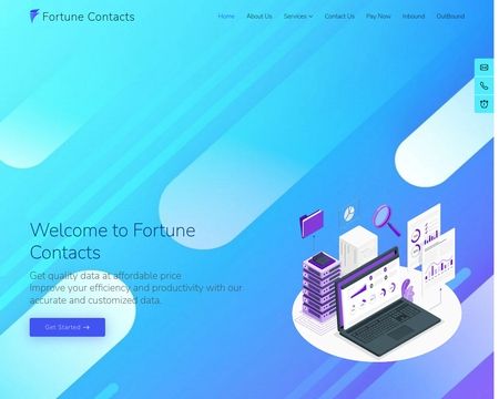 website thubmnail of Fortune Contacts