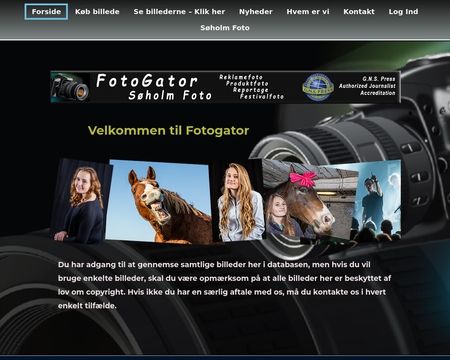 website thubmnail of FotoGator.dk