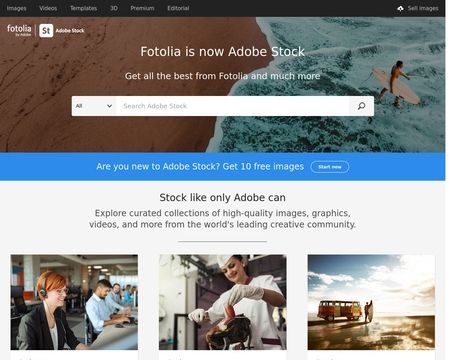 website thubmnail of Fotolia
