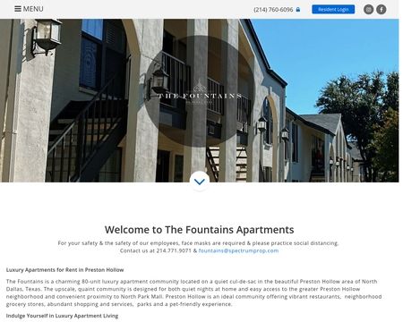 website thubmnail of The Fountains