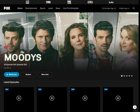 website thubmnail of Fox Entertainment Group