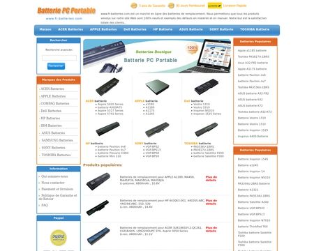 website thubmnail of Batterie PC Portable