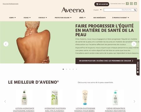 website thubmnail of Fr.aveeno.ca