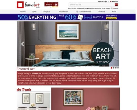 website thubmnail of FramedArt.com