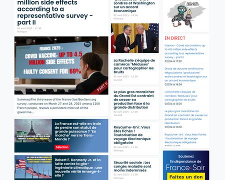 website thubmnail of FranceSoir