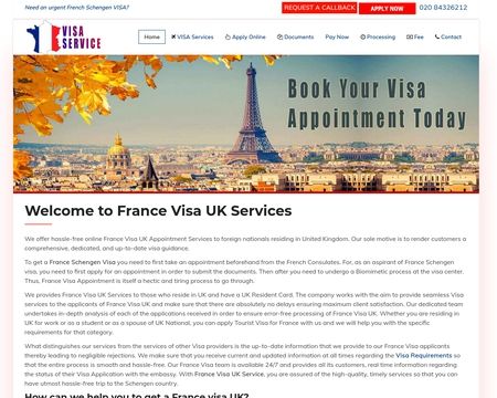 website thubmnail of Francevisaservice.co.uk