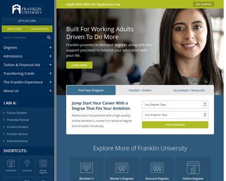 website thubmnail of Franklin University