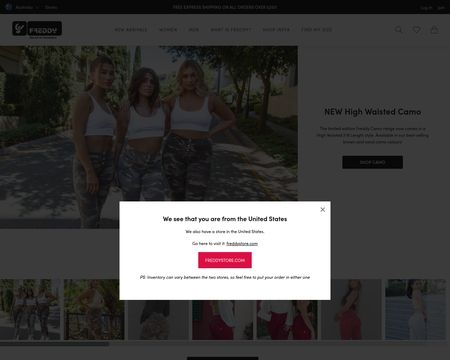website thubmnail of FREDDY STORE AUSTRALIA • World Famous Apparel
