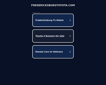 website thubmnail of FredericksburgToyota