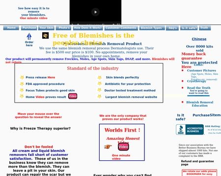 Free of Blemishes