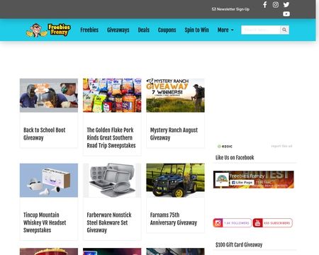 website thubmnail of FreebiesFrenzy