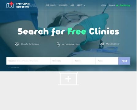 website thubmnail of Freeclinicdirectory.org