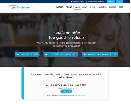 website thubmnail of Free Essay Writer