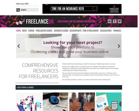 website thubmnail of FreelancerCareers