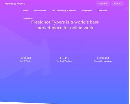 website thubmnail of Freelance Typers