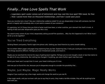 website thubmnail of Freelovespellsbyjoshua
