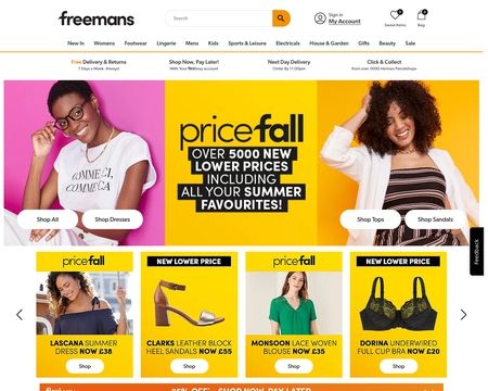 website thubmnail of Freemans