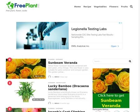 website thubmnail of FreePlant.net