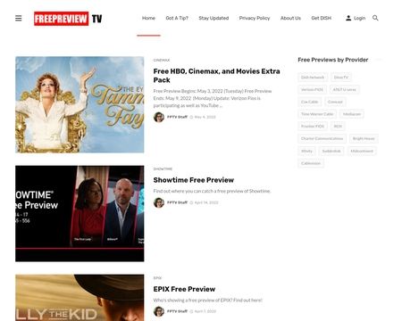 website thubmnail of FreePreview