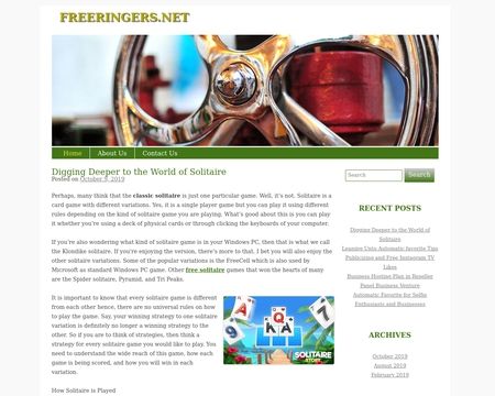 website thubmnail of Freeringers.net