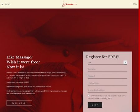 website thubmnail of FreeRub