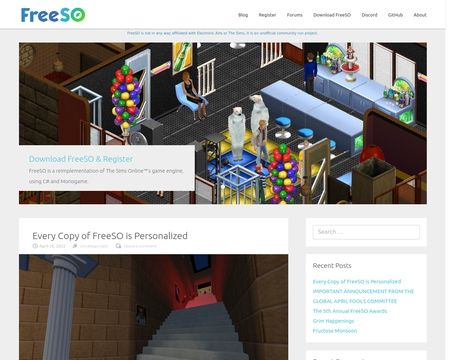 website thubmnail of Freeso.org