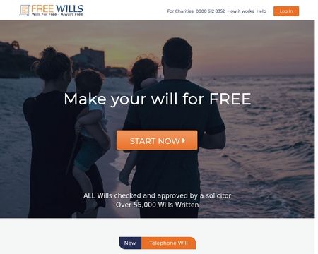 website thubmnail of Free Wills
