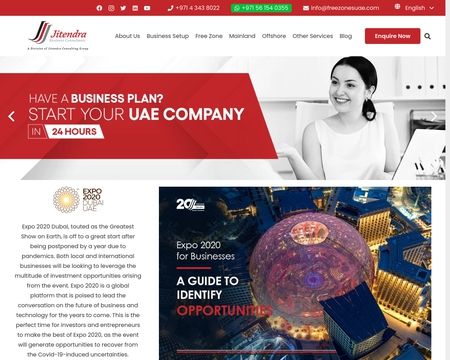 website thubmnail of FreezonesUAE