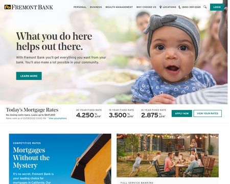 website thubmnail of Fremont Bank
