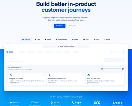 website thubmnail of Frigade