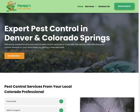 website thubmnail of FroggysPestControl