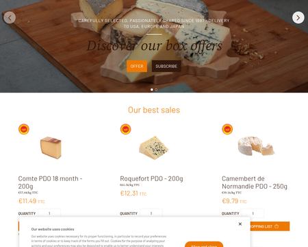 website thubmnail of Fromages.com