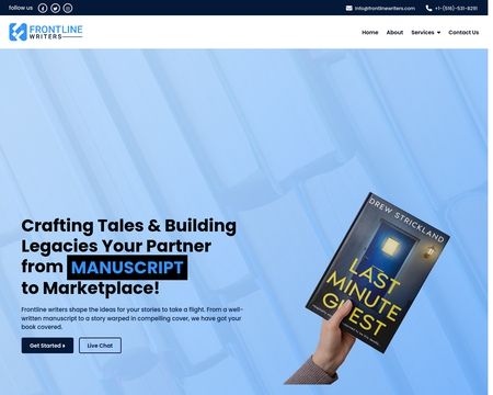 website thubmnail of Frontlinewriters