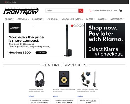 website thubmnail of FrontRowElectronics
