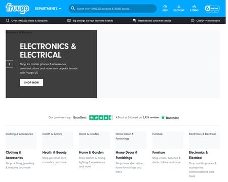 website thubmnail of Fruugo USA