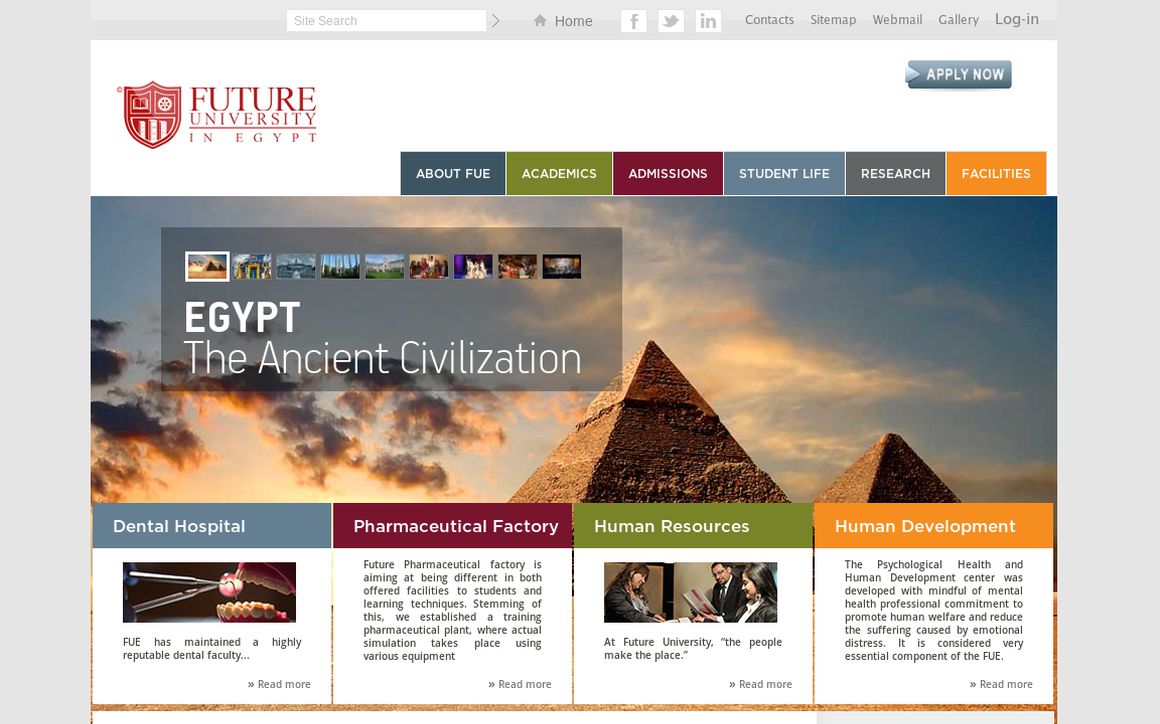 website thubmnail of Fue.edu.eg