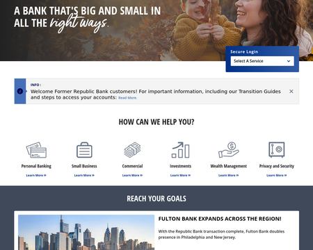 website thubmnail of Fultonbank