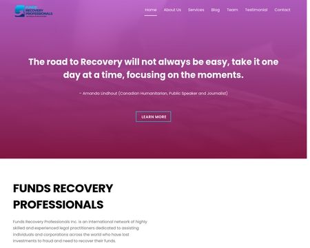 website thubmnail of Funds Recovery Pro