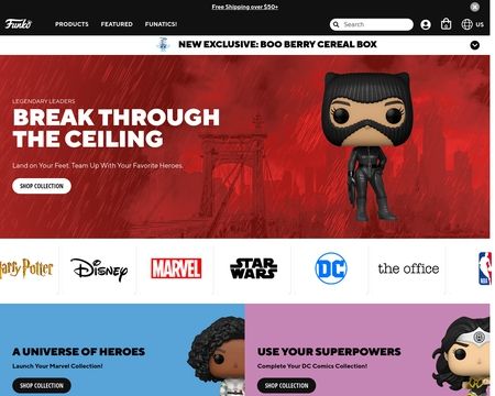 website thubmnail of Funko